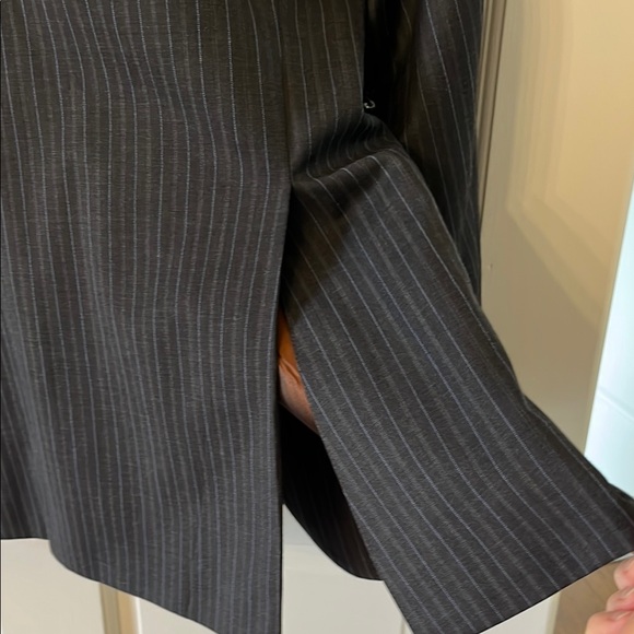 Ben Sherman Black Wool Suit Jacket Windowpane Design - Picture 11 of 16